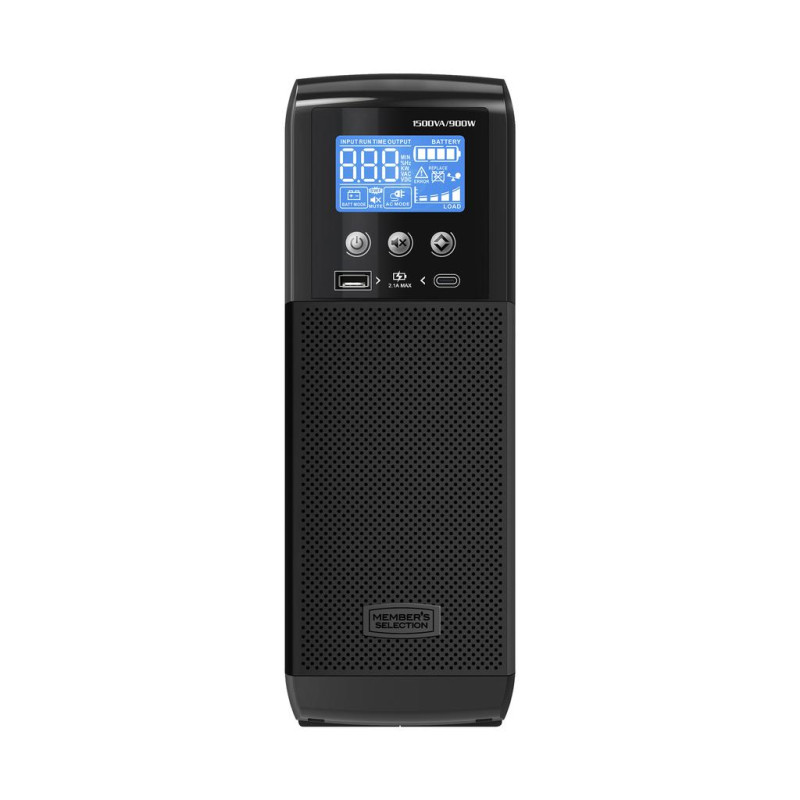 UPS Inteligente Members Selection 1500 VA 900 W con Proteccion contra Picos (ST-1500MS)