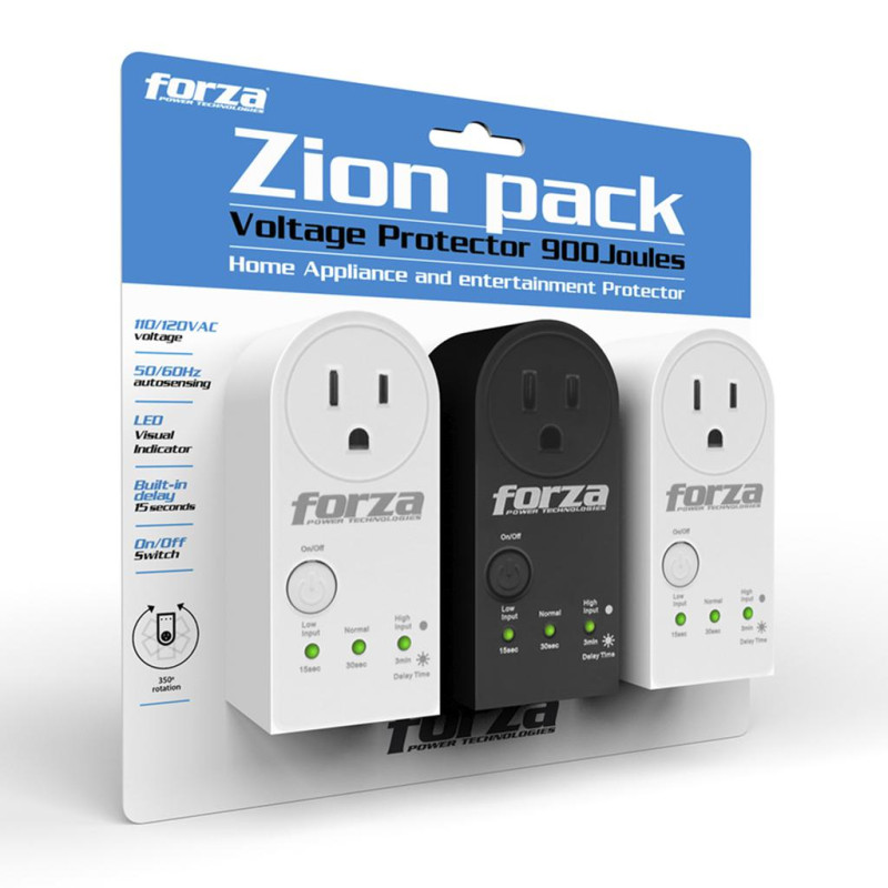 Regulador de Voltaje Forza 110 120 VAC (3 unidades)