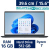 Laptop Dell 15.6 pulgadas (AMD Ryzen 7, 16GB RAM, 512GB SSD) con Antivirus ESET