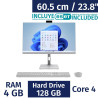 Computadora All-in-One RCA 23.8 pulgadas (4GB RAM, 128GB) con Antivirus ESET