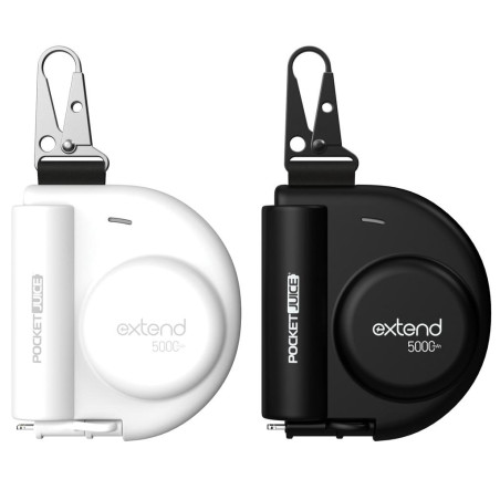 Bateria Portatil Pocket Juice con Cable Retractil (2 unidades)