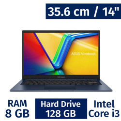 Laptop Asus 14 pulgadas (Intel Core i3 12va Gen, 8GB RAM, 128GB)