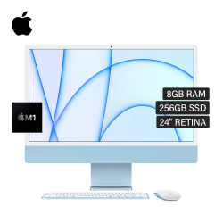 Imac A2438 Chip M1 8Cpu RAM 8GB Disco 256GB SSD (Flash) 24″ Retina Año 2021