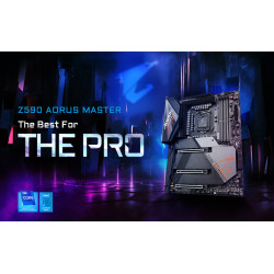 GIGABYTE Z590 AORUS Master (LGA 1200/Intel Z590/ATX/Triple M.2/PCIe 4.0/USB 3.2 Gen2X2 Type-C/Intel WiFi 6E/AQUANTIA 10GbE LAN