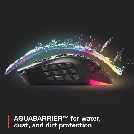 SteelSeries Aerox 9 Wireless - Mouse inalámbrico ultra ligero para juegos - 18000 CPI