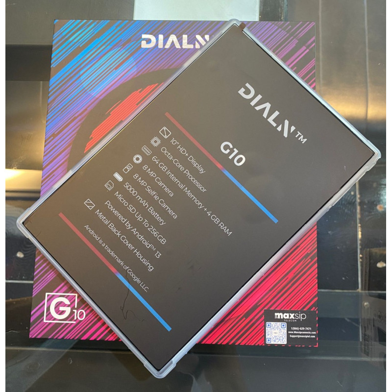 DIALN G10 (64GB. 10.1". 4GB RAM, 4G LTE, COVER)