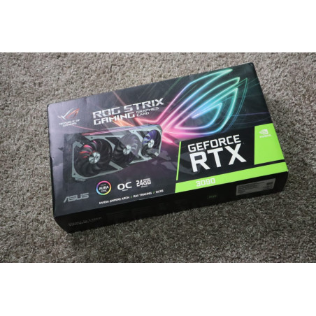 ASUS Tarjeta gráfica para juegos ROG STRIX NVIDIA GeForce RTX 3090 - PCIe 4.0, 24 GB GDDR6X