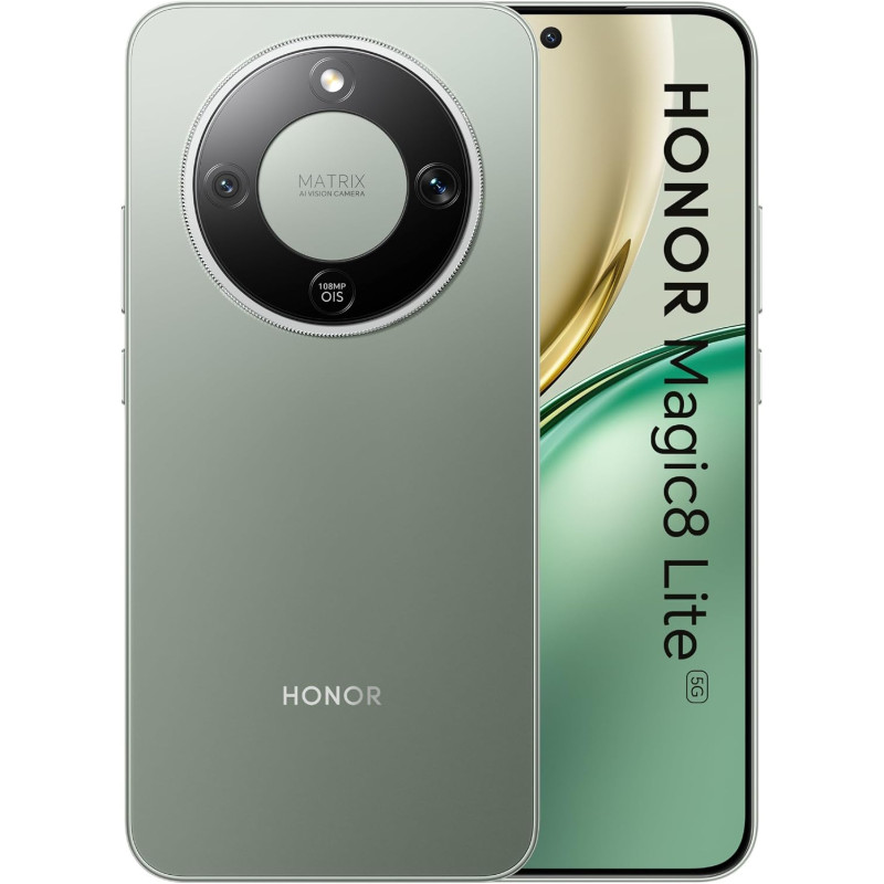 Celular Honor Magic 8 Lite 5G (256GB, 16GB RAM, 108MP) mas Audifonos Honor Buds X7 Lite
