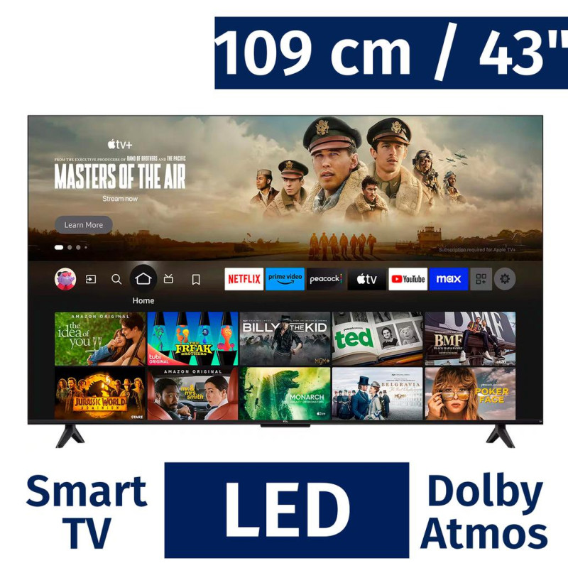 Televisor TCL 43 pulgadas LED Smart TV 4K Ultra HD (43F35)